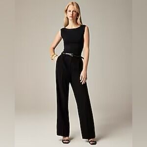 J. Crew Essential Black Wide Leg Pant NWT